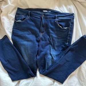 High rise skinny jeans